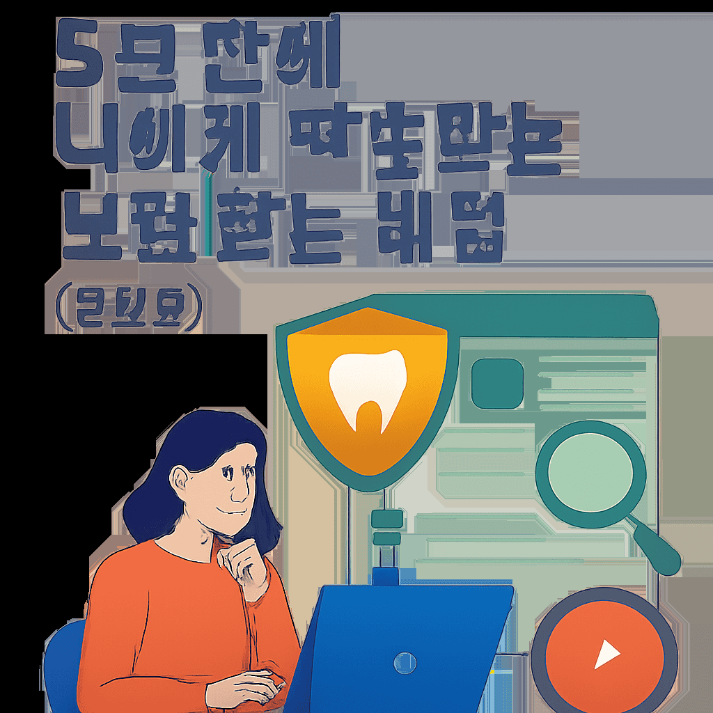 * 치아보험 비교사이트, 5분 만에 나에게 딱 맞는 보험 찾는 비법 (경험담) 1 image 18